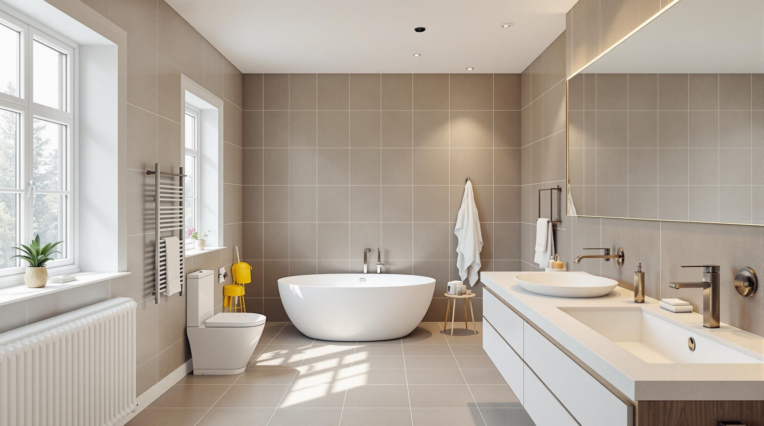 Lage bad i Linderud - profesjonell utførelse